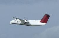 VH-QQE @ CCR - Passing through on delivery flight from Canada to Australia. - by Bill Larkins
