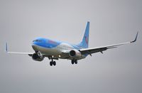 G-TAWK @ EGHH - Arriving runway 08 - by John Coates
