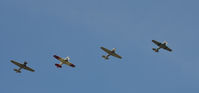N502 @ KCJR - Four ship lead by N502, with N9801C, 7572, and N796WM - Culpeper Air Fest 2012 - by Ronald Barker
