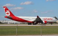 D-ALPJ @ MIA - Air Berlin A330 - by Florida Metal