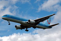SE-DUP @ ESSA - Britannia Airways Boeing 757-200 approaching Stockholm Arlanda airport, Sweden. - by Henk van Capelle