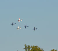 N555PF @ KCJR - N555PF leading five ship with N65491, N194RR, N281CM and N528TC - Culpeper Air Fest 2012 - by Ronald Barker