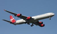 G-VMEG @ MCO - Mystic Maiden Virgin Atlantic A340-600 - by Florida Metal
