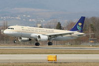 HZ-ASE @ LSGG - Saudi Arabian Airlines - by Chris Hall