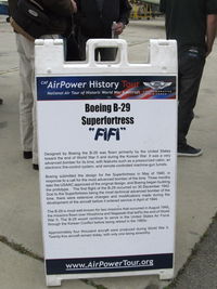 N529B @ CMA - 1944 Boeing B-29 SUPERFORTRESS 'FIFI', four Wright R3350-42 Cyclone 18 turbocharged radial engines 2,200 Hp each, Experimental class, display data card - by Doug Robertson