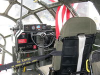 N529B @ CMA - 1944 Boeing B-29 SUPERFORTRESS 'FIFI', four Wright R3350-42 Cyclone 18 turbocharged engines 2,200 Hp each. Copilot's position, flight controls and panels. - by Doug Robertson