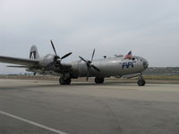 N529B @ CMA - 1944 Boeing B-29 SUPERFORTRESS 'FIFI', four Wright R3350-42 Cyclone 18 cylinder turbocharged radial engines 2,200 Hp each, taxi on #2 and #3 engines. Only one still flying of 3,970 B-29s made ending May, 1946. - by Doug Robertson