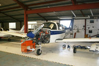 G-EDNA @ EGHA - Undergoing maintenance. - by Howard J Curtis