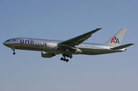 N796AN @ EGLL - American Airlines, on approach to runway 27L. Oneworld markings. - by Howard J Curtis