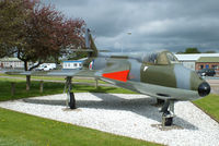 WT612 @ EGWE - RAF Henlow gate guard, One of the original development aircraft it first flew in July 1954. From 1957 until 1984 it was used as a ground instructional airframe before moving to RAF Henlow. Restored at RAF Wittering in 2004 and moved back to Henlow - by Chris Hall