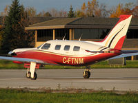 C-FTNM @ CYKZ - This blood red Malibu looked great in a sunset's glow as it started to roll on 33. It was based here but now lives out west in Calgary, Alberta. - by Chris Coates