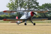 G-BZJV @ EGBR - CASA 1-131E Srs 1000 at The Real Aeroplane Company's Bucker Fest, Breighton Airfield, July 13 2013. - by Malcolm Clarke