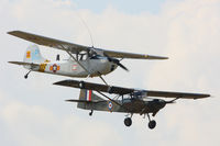G-PDOG @ EGMJ - displaying with G-ASCC at the Little Gransden Air & Vintage Vehicle Show - by Chris Hall