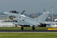 7L-WC @ LOWL - Austrian Airforce Eurofighter EF-2000 Typhoon S landing on RWY26 in LOWL/LNZ - by Janos Palvoelgyi