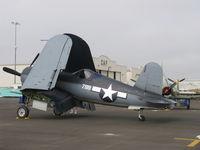N83782 @ CMA - 1942 Chance Vought/Maloney F4U-1 CORSAIR, P&W R-2800 Double Wasp 2,450 Hp, wings folded - by Doug Robertson