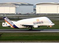 F-GSTD @ LFBO - Airbus A300-605ST Beluga, Landing Rwy 14R, Toulouse Blagnac Airport (LFBO-TLS) - by Yves-Q
