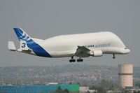 F-GSTC @ LFBO - Airbus A300B4-608ST Beluga, Landing Rwy 14L, Toulouse Blagnac Airport (LFBO-TLS) - by Yves-Q