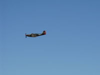 N163BP @ CMA - 1945 Bell P-63C KINGCOBRA 'Pretty Polly', Allison V1710-93 1,325 Hp, Experimental class rare warbird, flyover Rwy 26 - by Doug Robertson