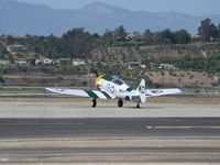 N1038A @ CMA - 1944 North American SNJ-5 'WAR DOG', P&W R-1340 Wasp 600 Hp, taxi to Rwy 26, Wings Over Camarillo Airshow 2013 - by Doug Robertson
