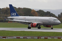 OY-KBR @ EGCC - SAS, just landed. - by Howard J Curtis