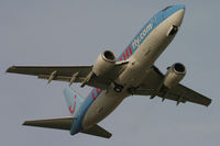 G-THOH @ EGHH - Climbing away from runway 26. - by Howard J Curtis