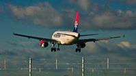 YU-APE @ EGLL - Air Serbia, (YU-APE) 2007 Airbus A319-132, c/n 3252, on approach to land on 27L Heathrow. © PhilRHamar - by Phil R Hamar