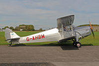 G-AHBM @ EGBR - De Havilland DH-87B Hornet Moth at The Real Aeroplane Club's Pre-Hibernation Fly-In, Breighton Airfield, October 2013. - by Malcolm Clarke