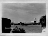 CF-TKB @ EGLF - CF-TKB Was the 2nd production Vanguard. Seen here at Farnborough SBAC display in 1960 prior to delivery to TCA. - by BobH