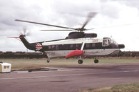 G-AZCF @ EGHK - Landing after a flight from Scilly Isles.  There were few restrictions airside in those days as this photograph shows.  It was taken on a Konica Compact camera using 35mm Kodachrome slide film and scanned  February 2014. - by G V Halliday