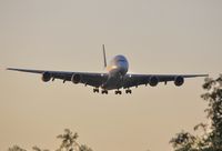 9V-SKA @ EGLL - Dawn approach to 27L - by John Coates