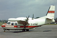 G-APWY @ EGMC - Piaggio P.166 [362] (The Marconi Company) Southend~G 03/07/1974. Taken from a slide. - by Ray Barber