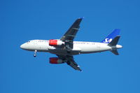 OY-KBR @ EGCC - SAS Airbus A319-132 OY-KBR on approach to Manchester Airport. - by David Burrell