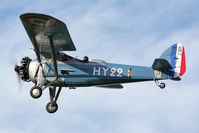 G-MOSA @ EGBR - Morane-Saulnier MS.317 at The Real Aeroplane Club's Pre-Hibernation Fly-In, Breighton Airfield, October 2013. - by Malcolm Clarke