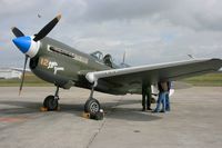 F-AZKU @ LFRJ - Curtiss P-40N Warhawk, Landivisiau Naval Air Base (LFRJ) Open day Tiger Meet 2008 - by Yves-Q