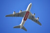 A6-EDG @ EGLL - Climbing from Heathrow over Chertsey - by John Coates