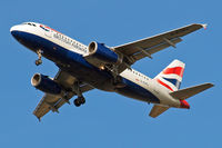 G-EUPJ @ EGLL - Airbus A319-131 [1232] (British Airways) Home~G 26/09/2009. On approach 27R. - by Ray Barber