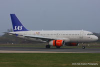 OY-KBR @ EGCC - SAS Scandinavian Airlines - by Chris Hall
