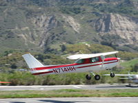 N714HH @ SZP - 1977 Cessna 150M, Continental O-200 100 Hp, takeoff climb Rwy 22 - by Doug Robertson