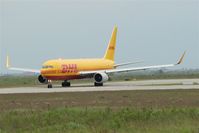 UNKNOWN @ EDDP - After taxiing along twy Sierra aircraft is twinkling now at holding point 26L..... - by Holger Zengler