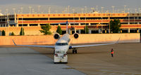 N135EV @ KRIC - Pushback Richmond - by Ronald Barker