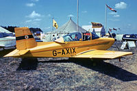 G-AXIX @ EGKB - AESL Glos-Airtourer 150/T.4 [A.527] Biggin Hill~G 20/06/1970. From a slide. - by Ray Barber
