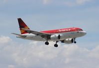 N592EL @ MIA - Avianca A318 - by Florida Metal