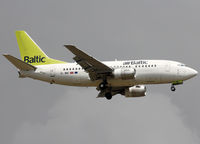 YL-BBE @ LEBL - Landing rwy 07R - by Shunn311