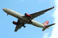 G-VUFO @ EGLL - Airbus A330-343X [1352] (Virgin Atlantic) Home~G 03/08/2014. On approach 27R. - by Ray Barber