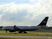 N293AY @ EGCC - Taxi to the gate past the viewing enclosure - by Clive Pattle