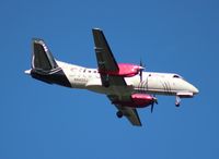 N442XJ @ MCO - Silver Saab 340B - by Florida Metal
