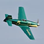 G-ARUL @ EGTH - 42. G-ARUL (Winner of the Air Race) in display mode at the rousing season finale Race Day Air Show at Shuttleworth, Oct. 2014. - by Eric.Fishwick
