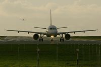 G-EZGC @ LFRB - Airbus A319-111, Taxiing to holding point rwy 25L, Brest-Bretagne Airport (LFRB-BES) - by Yves-Q