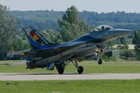 FA-84 @ LFMY - Belgian Air Force General Dynamics SABCA F-16AM  Fighting Falcon, Landing rwy 34, Salon de Provence Air Base 701 (LFMY) Open day 2013 - by Yves-Q