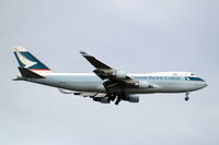 B-LID @ EGLL - Boeing 747-467ERF [36869] (Cathay Pacific Cargo) Home~G 02/08/2013. On approach 27L. - by Ray Barber